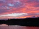 sunset at anchor at Puilladobhrain